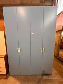 Armadio 4 ante azzurro