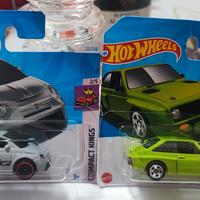 Fiat 500e Ford RS200 Hot Wheels Mattel, sigillate.