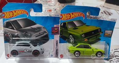 Fiat 500e Ford RS200 Hot Wheels Mattel, sigillate.