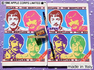 VINTAGE BEATLES 1990 Quaderni Lennon Matita Gomma