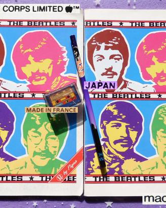 VINTAGE BEATLES 1990 Quaderni Lennon Matita Gomma