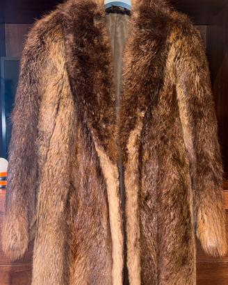 Pelliccia in vera marmotta, vintage - come nuova