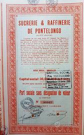 Pontelongo 1928 * azione originale zuccherifici