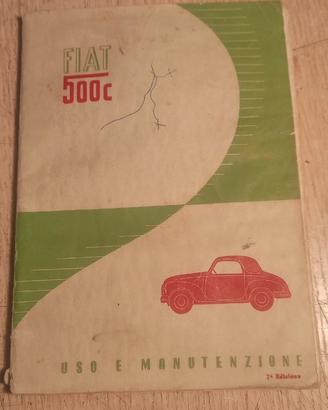 (E) libretto originale fiat topolino 500c