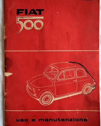 Libretto uso e manutenzione Fiat 500 tipo F 1960
