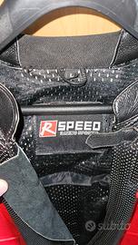 Tuta moto intera pelle R Speed L con protezioni