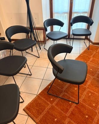 Sedie ufficio sala attesa o tavolo riunioni