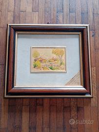 quadro riproduzione artistica su oro