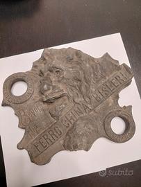 Antico calamaio doppio, pubblicitario Ferro China 