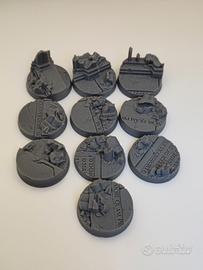 Set 10 Basette 32mm per Wargame Ruined Empire City