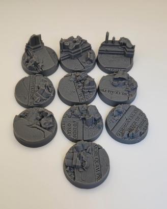 Set 10 Basette 32mm per Wargame Ruined Empire City