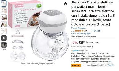 TIRALATTE portatile NUOVO Jheppbay