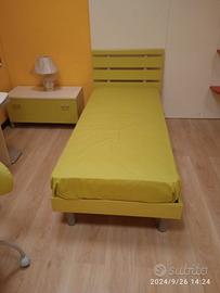 Letto singolo con doghe