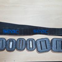 cintura con piombi SUB