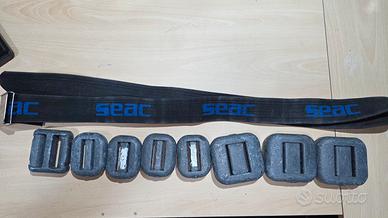 cintura con piombi SUB