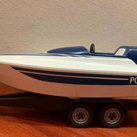 PORTA MOTOSCAFO DELLA POLIZIA PLAYMOBIL