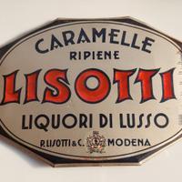 insegna vintage caramelle Lisotti anni 40/50
