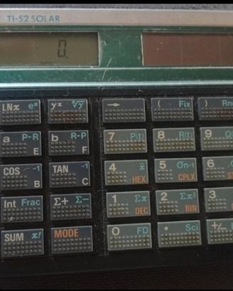 Calcolatrice  Texas Instruments TI-52 Solar