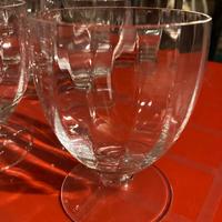 Set 13 bicchieri cristallo gambo corto