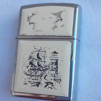 Accendino Zippo Scrimshaw originale vintage