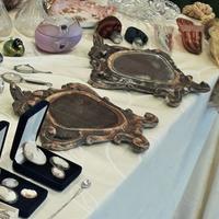 Coppia Antichi Specchi fine '700 al mercurio corni