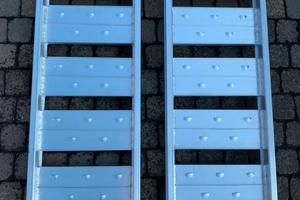 N°2 Rampe di carico 121,5x34cm alluminio da 800kg