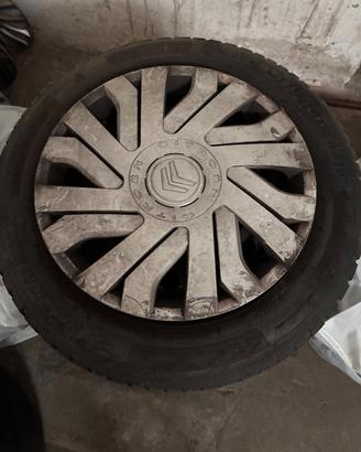 4 cerchi con gomme invernali Citroen 165/60 R14