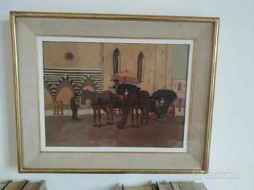 Giovanni Lomi olio su cartone cm.30x40 fiaccherai