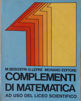 manuale "complementi di matematica "