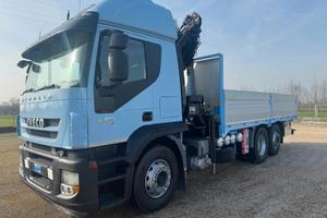 Iveco Stralis 420 con gru e cassone fisso Euro 5