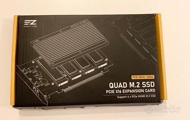 EZDIY-FAB Quad M.2 PCIe 4.0/3.0 X16 Scheda di Espa