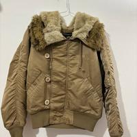 Alpha Industries N2-B Fur Jacket (Champagne Gold)