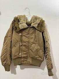 Alpha Industries N2-B Fur Jacket (Champagne Gold)