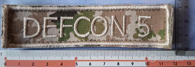 Patch DEFCON 5 Ricamata con Velcro - Multicam