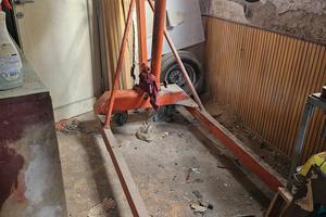 gru idraulica con ruote