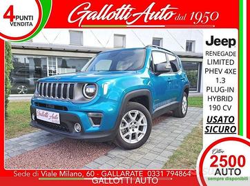 Jeep Renegade 1.3 190CV 4xe Limited-NESSUN OB...