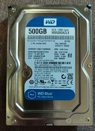 Lotto 10 Hard disk WD5000AZLX  500Gb