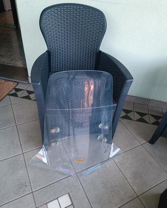 Parabrezza moto più staffe montaggio 