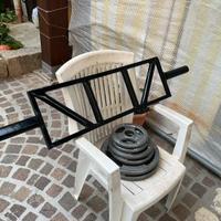 Bilancere artigianale con set di dischi