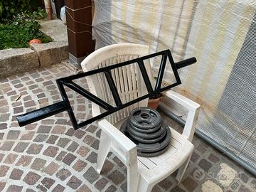 Bilancere artigianale con set di dischi