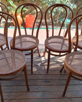 6 sedie modello Thonet primi '900