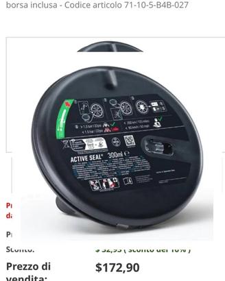 Kit gonfia e ripara originale BMW ACTIVE SEAL
