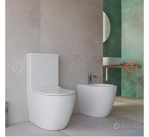 Coppia di sanitari nuovi con Wc Monoblocco 