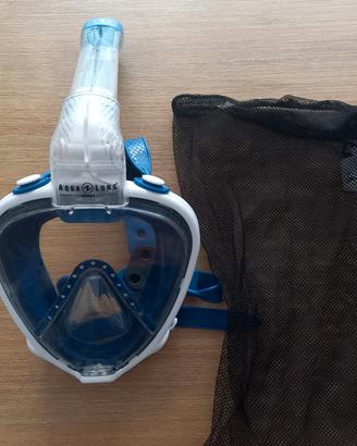 Maschera panoramica per snorkeling