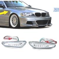 FRECCIE LATERALI A LED CROMATE BMW E46 01-05
