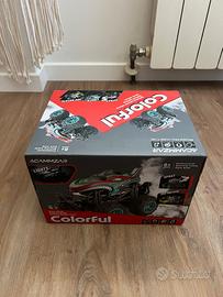 Macchina telecomandata stunt 4x4 con luci e spray