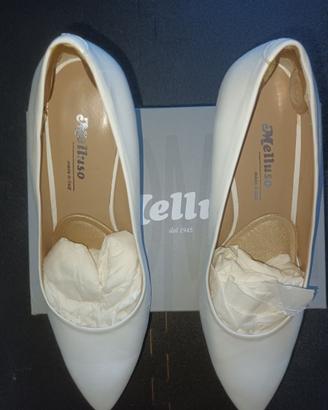 Melluso white wedding women's shoes 44
