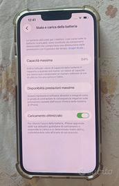 Phone 14 128 giga batteria 84%