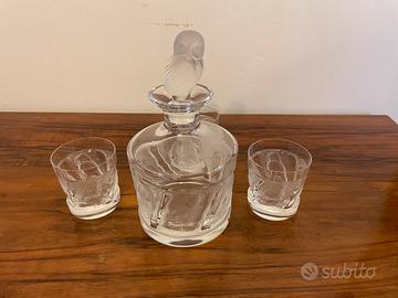 Whisky Cristallo LALIQUE (Bottiglia+ 3 Bicchieri)