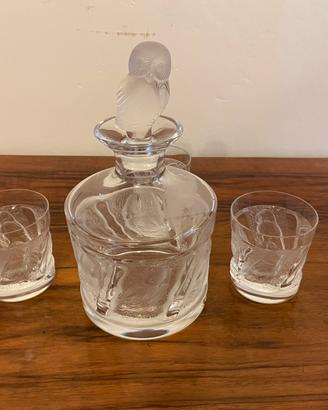 Whisky Cristallo LALIQUE (Bottiglia+ 3 Bicchieri)